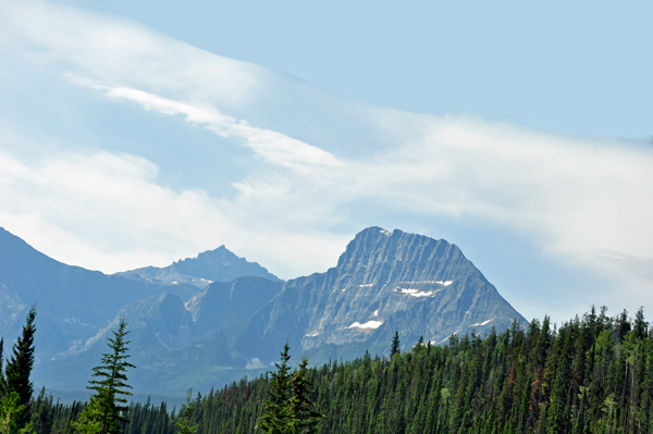 a jagged mountain